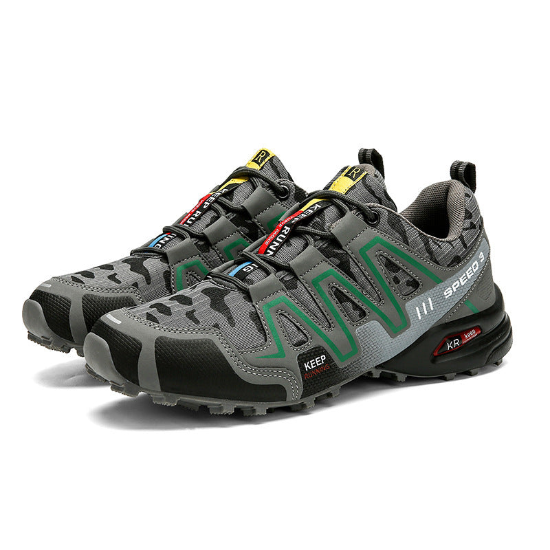 Men Hiking Shoes Climbing Male Sports Shoes Work Safety Toe Tactical Non-Slip Durable Trekking Sneakers Mens Footwear