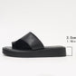 Women's Flat Clip Toe Slippers Thick Soles Solid Color Casual Summer Outdoor Shoes