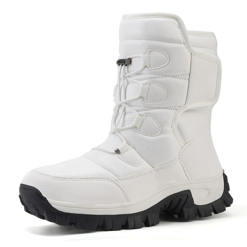 Bottes de neige chaudes doublées de molleton pour hommes et femmes