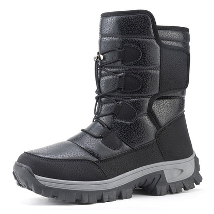 Bottes de neige chaudes doublées de molleton pour hommes et femmes